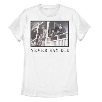 Juniors' The Goonies Never Say Die Graphic Tee