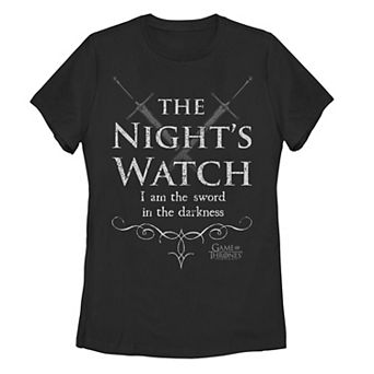 Juniors' Game of Thrones The Night's Watch "Sword" Graphic Tee