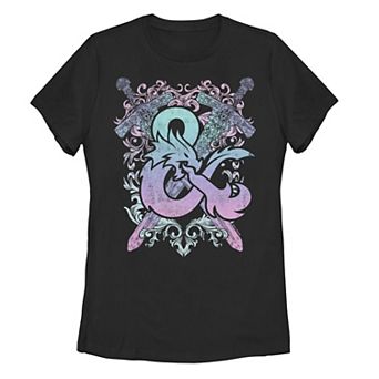 Juniors' Dungeons & Dragons Ampersand Pastel Logo Graphic Tee