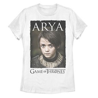 Juniors' Game of Thrones Arya Stark Portrait Graphic Tee