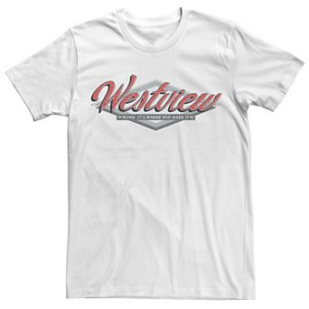 Men's Marvel WandaVision Westview Grey Logo Tee