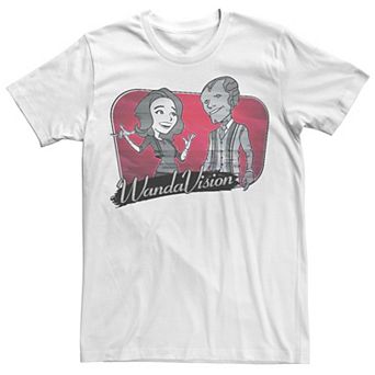 Men's Marvel WandaVision Scarlet Character Splash Tee