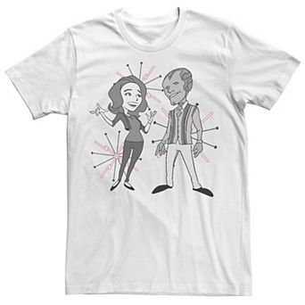 Men's Marvel WandaVision Retro Characters Design Tee