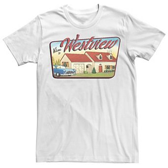 Men's Marvel WandaVision Welcome To Westview Colorful Panel Tee