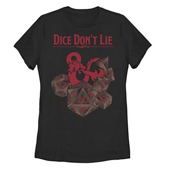 Juniors' Dungeons & Dragons Dice Don't Lie Graphic Tee