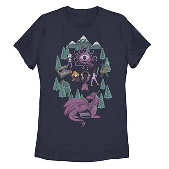 Juniors' Dungeons & Dragons Forest Crew Graphic Tee