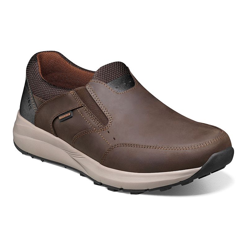Nunn Bush® Excursion Men's Waterproof Leather Slip-On Shoes, Size: 11, Brown Ch