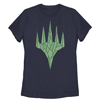 Juniors' Magic The Gathering Green Crystal Graphic Tee