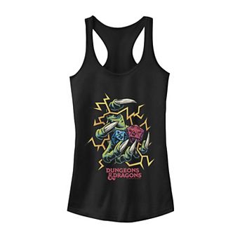 Juniors' Dungeons & Dragons Electric Dice Roll Tank Top