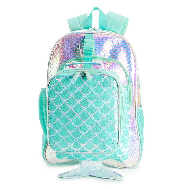 Mermaid Gifts for Girls, Personalized Backpack Name Tag with Strap