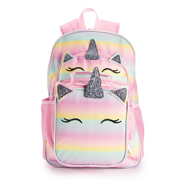 Rainbow Unicorn Personalized Pink Lunchbox