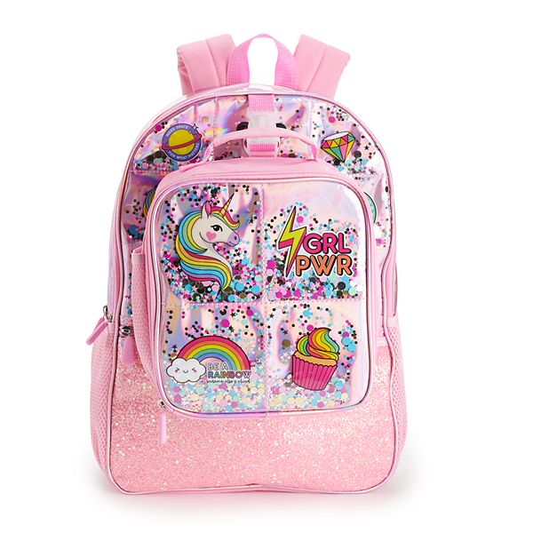 lvyH Women Girls 3 in 1 Rolling Backpack Sequins Backpacks with