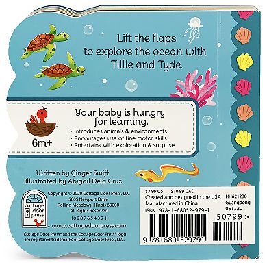Cottage Door Press Babies in the Ocean Flip-A-Flap Children's Board Book