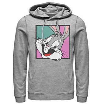 Men's Looney Tunes Character Bugs Smiling Framed Colorful Hoodie