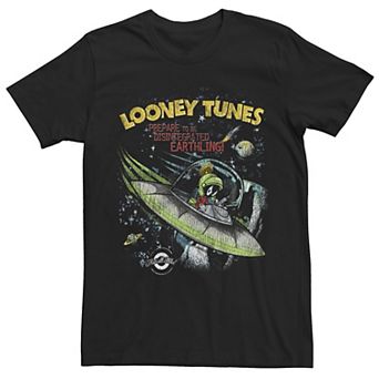 Men's Looney Tunes Marvin the Martian Prepare To Be Disintigrated Vintage Tee