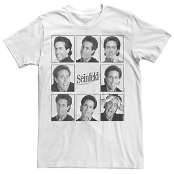 Men's Seinfeld Jerry Faces Expressions Squared Tee