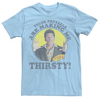 Men's Seinfeld Kramer These Pretzels Are Making Me Thirsty Tee