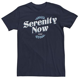Men's Seinfeld Serenity Now Stylized Text Tee
