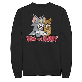 Men's Tom And Jerry Characters Logo Simple Sweatshirt