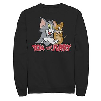 Men's Tom And Jerry Characters Logo Simple Sweatshirt