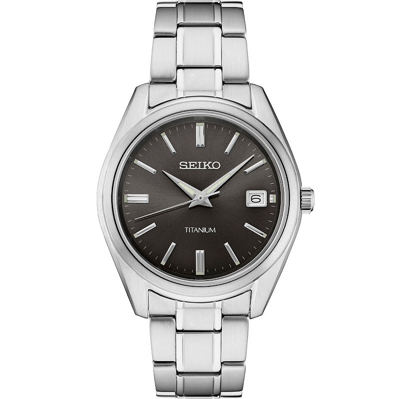 Seiko Mens Essential Titanium Watch, Size: Large, Silver