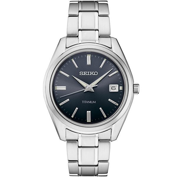 Seiko Men's Essential Titanium Watch-SUR375