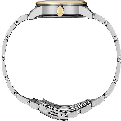 Seiko Men's Essential Two-Tone White Dial Watch