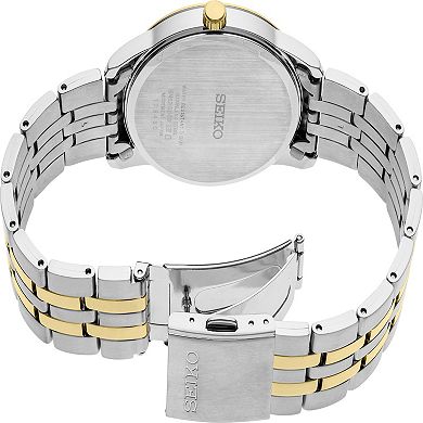 Seiko Men's Essential Two-Tone White Dial Watch