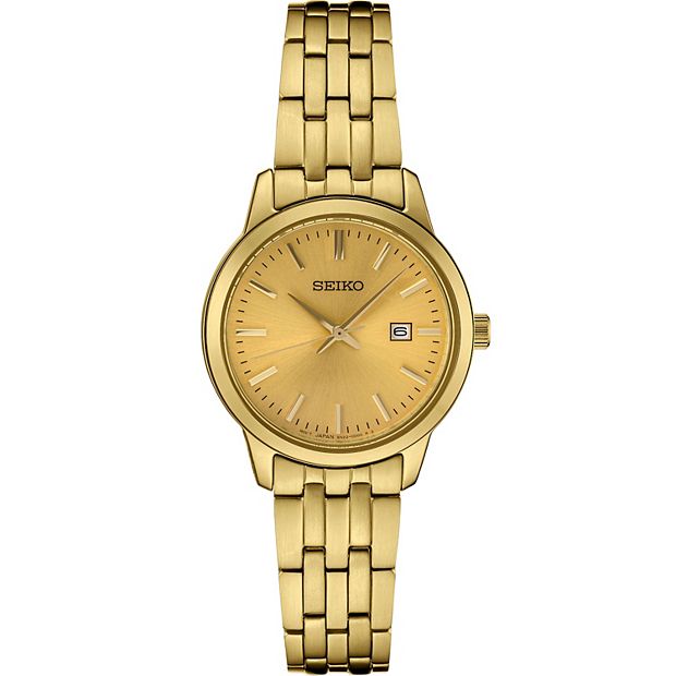 Seiko Women s Essential Champagne Dial Watch SUR444