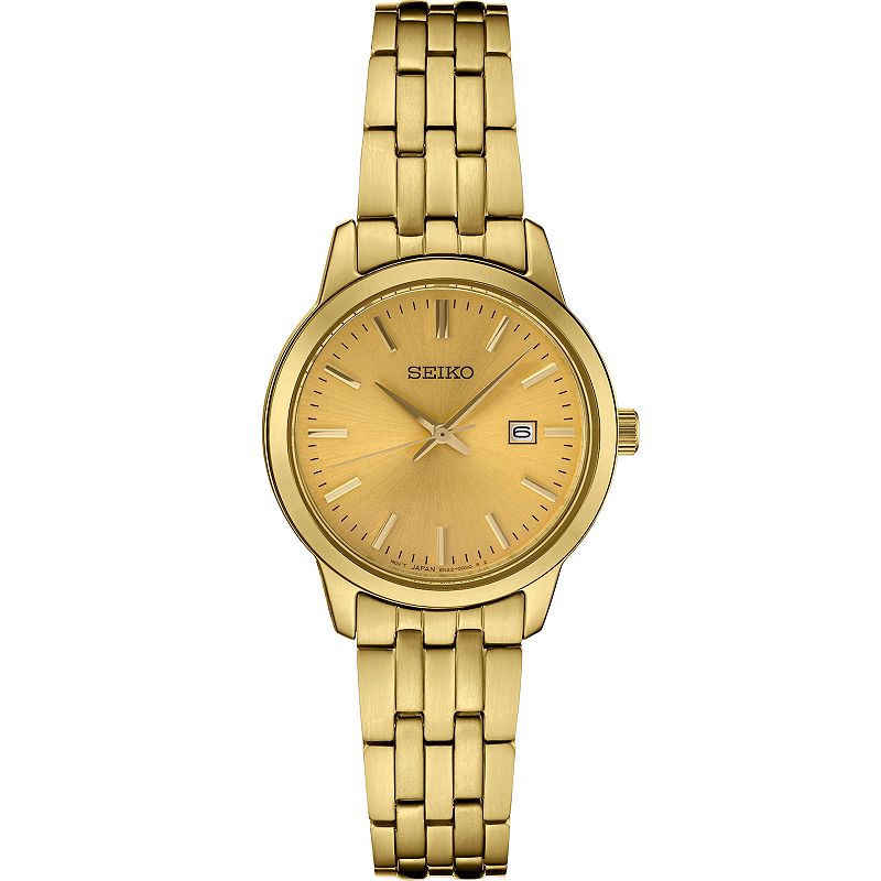 Seiko Women's Essential Champagne Dial Watch - SUR444, Size: Small, Gold