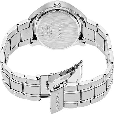Seiko Men's Essential Blue Dial Stainless Steel Watch - SUR419