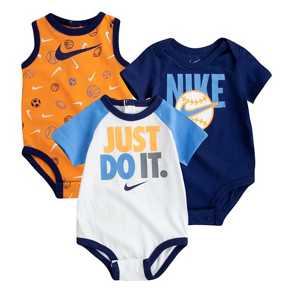 kohl's Baby Boy Nike Bodysuit 3-Piece Set, Kohls