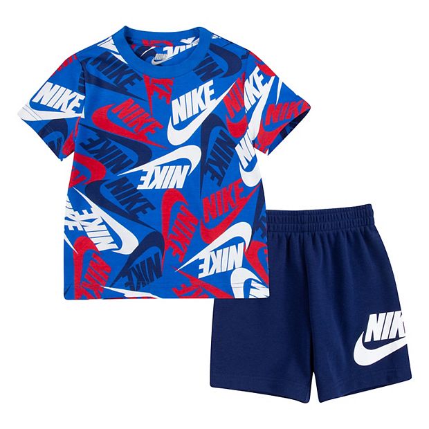 Toddler Boy Shorts Nike Logo Set Futura & Tee Sportswear