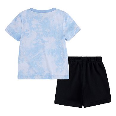 Toddler Boy Nike Sportswear Tie-Dye Tee & Shorts Set