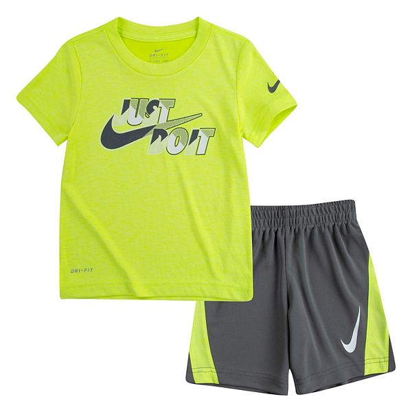 Toddler Boy Nike DriFIT Just Do It Tee & Shorts Set