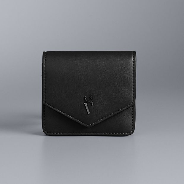 Simply Vera Vera Wang Solid Black Wallet One Size - 52% off