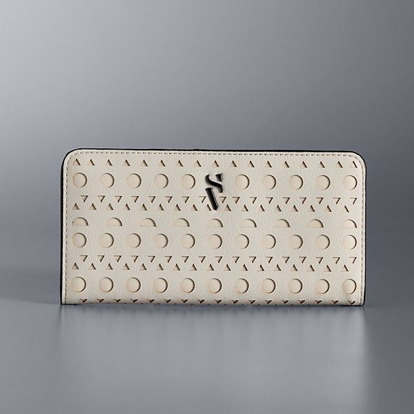 Simply Vera Vera Wang Vivian Wallet - Jet Stream Geo Perf