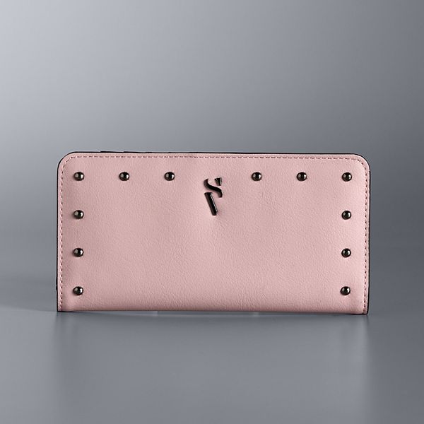 Simply Vera Vera Wang Vivian Wallet - Lilac Cream Studs