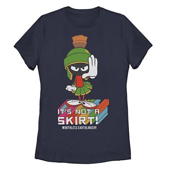 Juniors' Looney Tunes Marvin The Martian It's Not A Skirt Tee