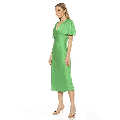Women's ALEXIA ADMOR Felicity Bubble Sleeve Midi Dress