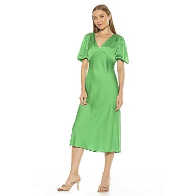 Women's ALEXIA ADMOR Felicity Bubble Sleeve Midi Dress