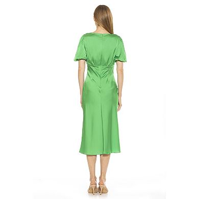 Women's ALEXIA ADMOR Felicity Bubble Sleeve Midi Dress