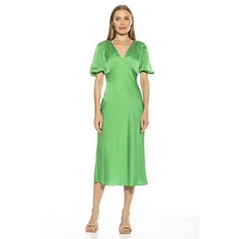 Women's ALEXIA ADMOR Felicity Bubble Sleeve Midi Dress