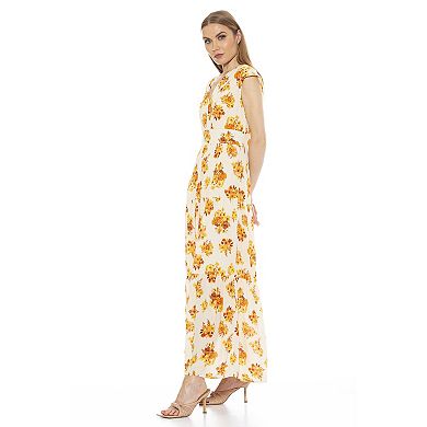 Women's ALEXIA ADMOR Summer V-Neck Tiered Maxi Dress