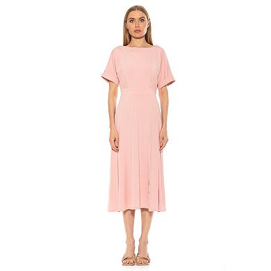 Women's ALEXIA ADMOR Lana Draped Bodice Midi Dress