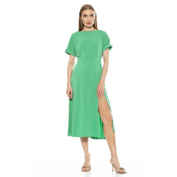 Women's ALEXIA ADMOR Lana Draped Bodice Midi Dress