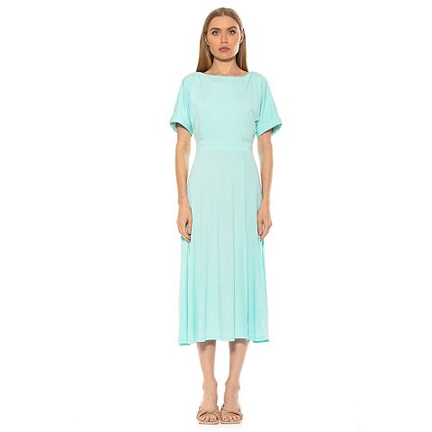 Женские платья ALEXIA Women's ALEXIA ADMOR Lana Draped Bodice Midi Dress
