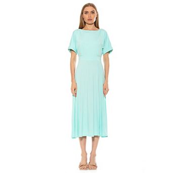 Women's ALEXIA ADMOR Lana Draped Bodice Midi Dress