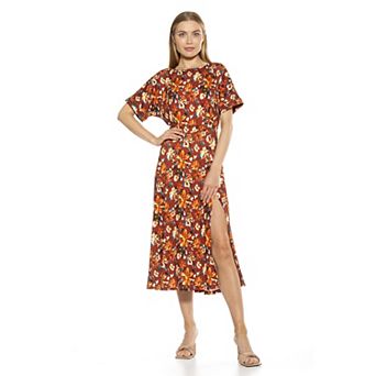 Women's ALEXIA ADMOR Lana Draped Bodice Midi Dress