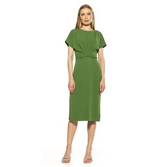 Women's ALEXIA ADMOR Knot-Waist Midi Shift Dress